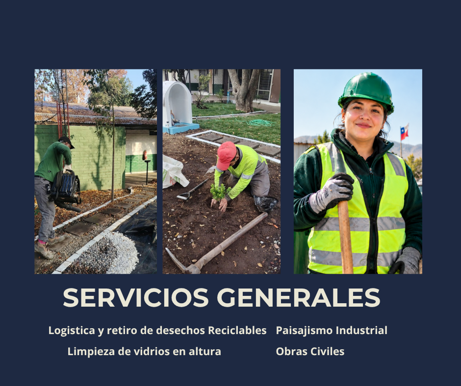 Servicios Generales de Coopera Pro — paisajismo industrial, obras civiles y limpieza en altura